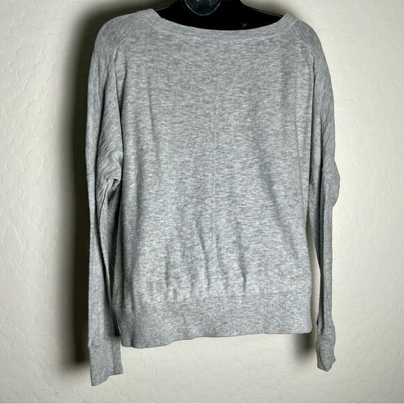 Vince Gray boxy Slub Boat Neck Long Sleeve Sit Hem Top XS - Picture 5 of 8